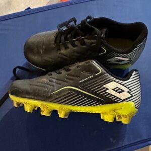 Black and Yellow Soccer Cleats